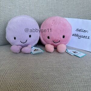 Jellycat Amuseables Macarons May & Mia - Authentic - BNWT - Fast Ship